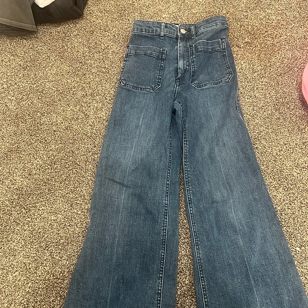 H&M blue bootcut jeans